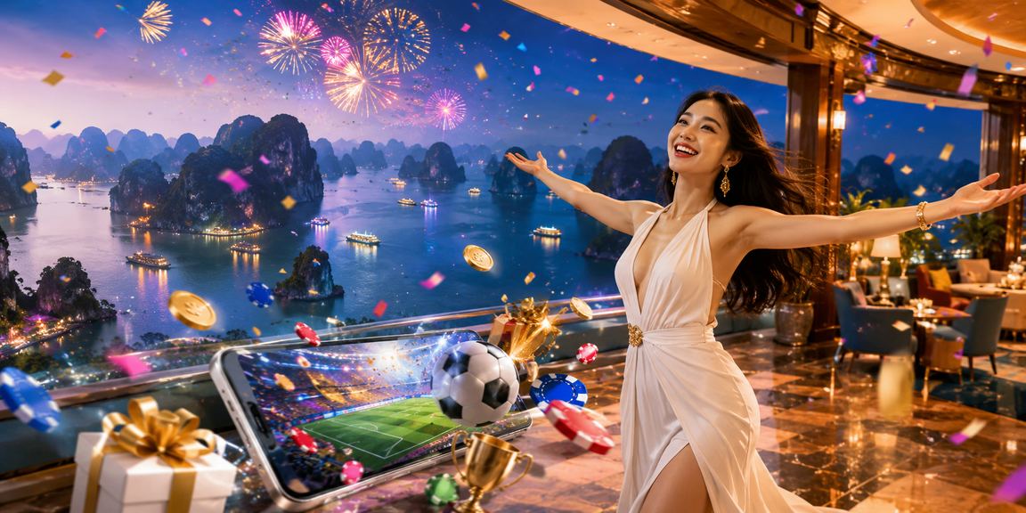 Khung cảnh lễ hội cá cược thể thao trên vịnh Hạ Long